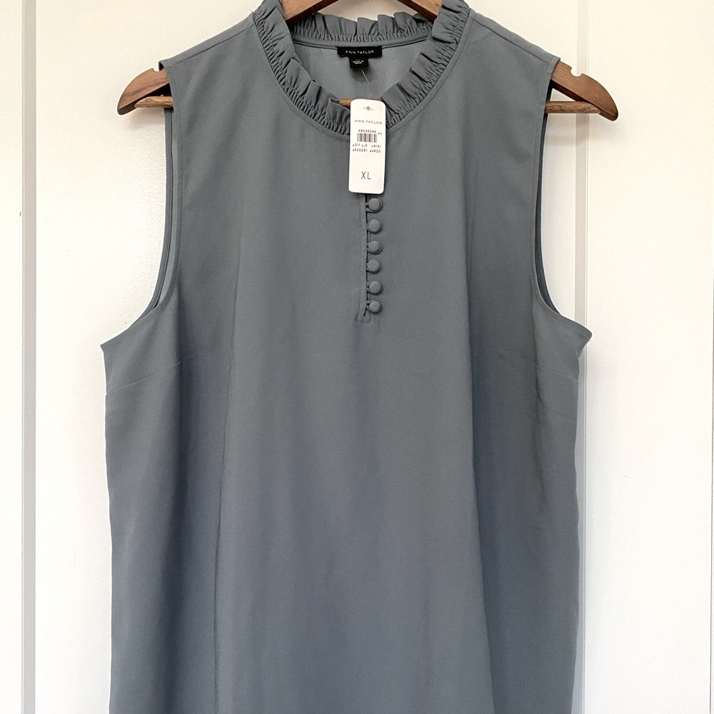 Brand new Ann Taylor dusty blue shell